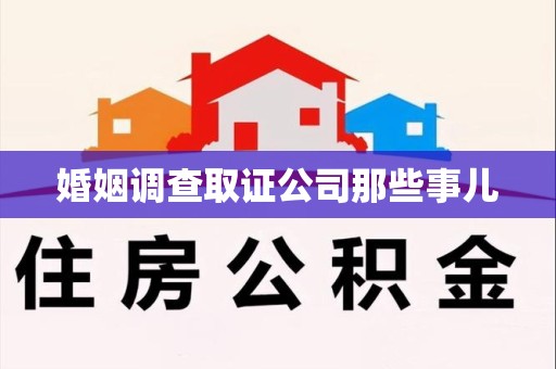 南平婚姻调查取证公司那些事儿