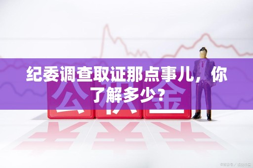 南平纪委调查取证那点事儿，你了解多少？