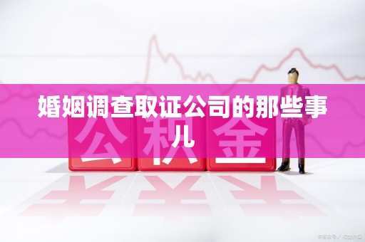 南平婚姻调查取证公司的那些事儿
