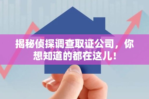 南平揭秘侦探调查取证公司，你想知道的都在这儿！