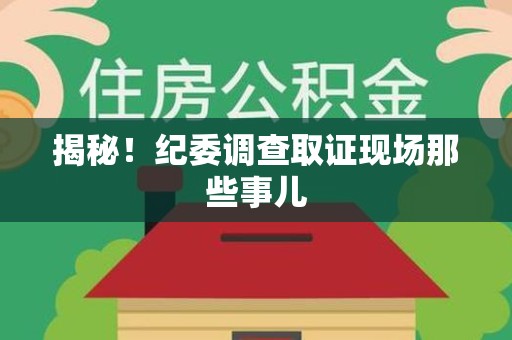 南平揭秘！纪委调查取证现场那些事儿