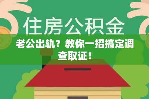 南平老公出轨？教你一招搞定调查取证！